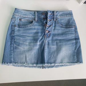 American Eagle Medium Wash Mini Skirt